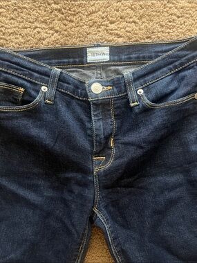 H&M Dark Blue Denim Jeans with Contrast Stitching